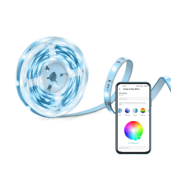 TP-Link Tapo LED Strip 5M, Wifi LED Streifen, 16 Mio. Farben, dimmbar, APP Steuerung, schneidbar, kompatibel mit Amazon Alexa, Hey Google, kein Hub notwendig, energiesparend (Tapo L900-5) Multi-Farben Angebot bei HelloDeals
