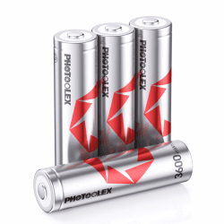 1.5V Wiederaufladbare AA Lithium Akkus (4 Stück), 3600mWh Lithium Ionen Hochkapazitäts-Wiederaufladbare aa akku 1600 + Zyklen Langlebige Wiederaufladbares Doppel A Batterie, geringe Selbstentladung 3600-4AA Ohne Ladegerät Angebot bei HelloDeals