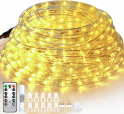 Forever Speed 6M LED Lichterschlauch Außen WarmWeiß mit 6 Modi Helligkeit Dimmbar Timer,216 LEDs Lichtschläuche Schlauch Aussen Wasserfest IP65,Fernbedienung LED Lichterschlauch Weihnachten 6 Meter-Fernbedienung Angebot bei HelloDeals