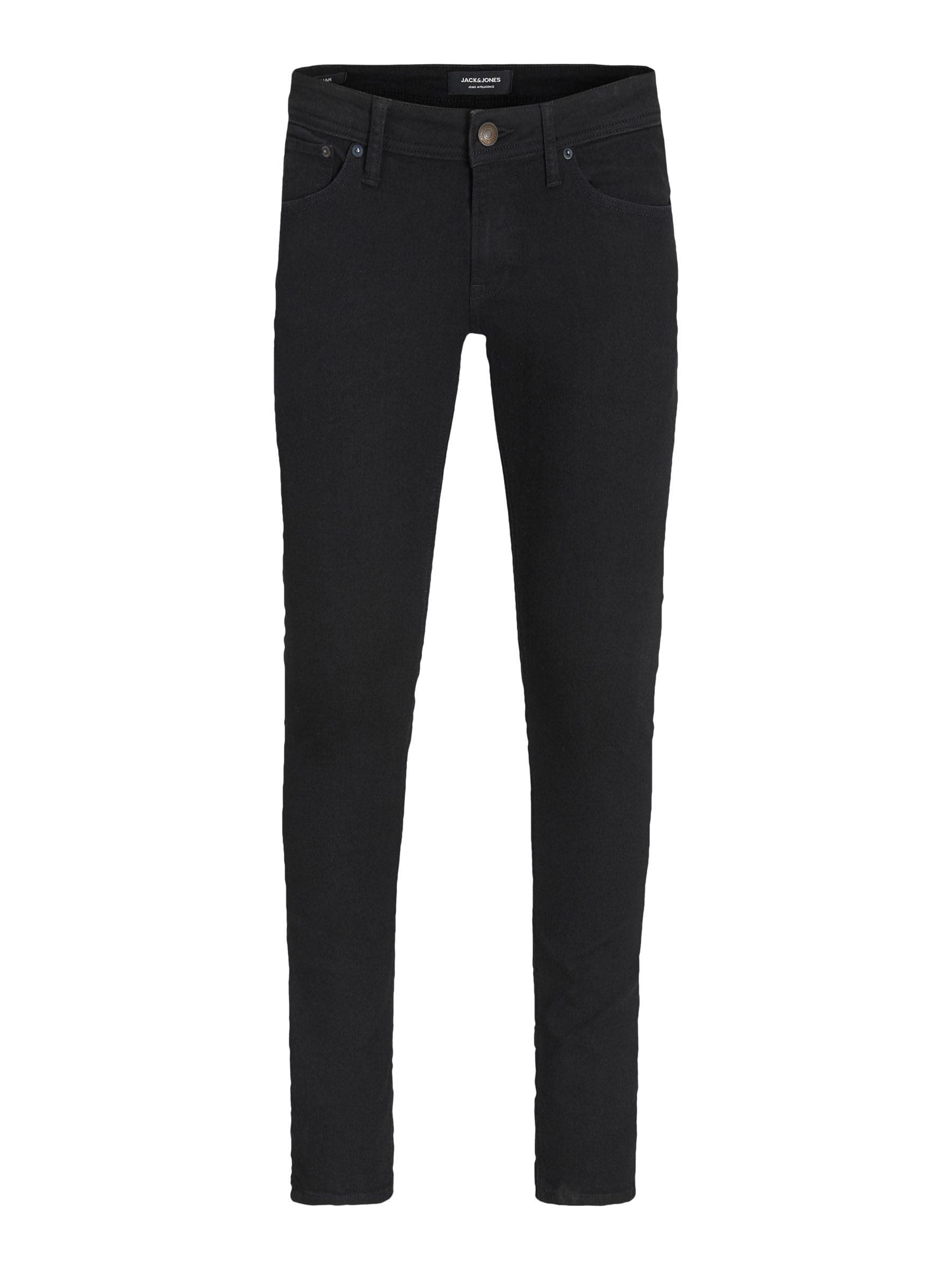 JACK & JONES Mens Skinny Fit Jeans Liam Original High Preformance Stretch Fabric All Day Comfort Zip Fly Denim Bottoms 31W / 32L Black Denim Angebot bei HelloDeals