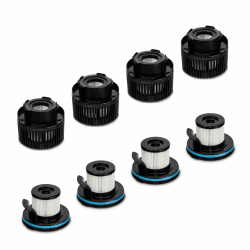 MEDION Zubehör Ersatz für Akku Stabstaubsauger P350 W & P400 W (4X Außenfilter, 4X Innenfilter) Angebot bei HelloDeals