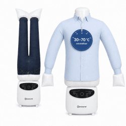 Sommertal Gentleman, Hemdenbügler Bügelpuppe, Hosenaufsatz Touch 30-70°C | Bügelmaschine, Bügelautomat, Bügelhilfe 2-in-1 mit 1200 Watt Heizgebläse, Timer, schnelles Aufheizen, schonend, leise Angebot bei HelloDeals