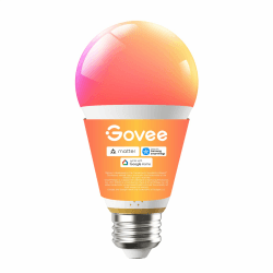 Govee E27 LED Smart Glühbirne, 1600 Lumen RGBWW, A21 dimmbar, 1 Stück | Kompatibel mit Matter, Alexa, Google & SmartThings, 64+ Szenen, Musik-Synchronisierung, CRI 90 Farbwiedergabe Angebot bei HelloDeals