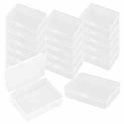 WYAN 18 Stück Großer Rechteckiger Kunststoff Aufbewahrungsboxbehälteren,Kleine Aufbewahrungsboxen,Transparenter Aufbewahrungsorganisator,zur aufbewahrung von schmuck, kunsthandwerk und kleinteilen 9.5*6.5*2.5 cm Angebot bei HelloDeals