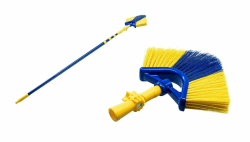 Neustanlo - Eckbesen Set 3 m - Spinnenfeger Dreiecksbesen mit Teleskopstiel - farblich Sortiert Eckbesen Set 3 Meter Angebot bei HelloDeals
