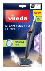Vileda Steam Plus Pro Sensitive Pad, perfekt für empfindliche Böden, dank dreieckiger Form ideal für Ecken Angebot bei HelloDeals