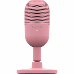 Razer Seiren V3 Mini - Ultrakompaktes USB-Mikrofon (14mm Supernieren Kondensatormikrofon, Tap-to-Mute-Sensor mit LED-Anzeige, integrierter Stoßdämpfer, Plug-and-Play Design) Quartz Rosa Mini V3 Angebot bei HelloDeals