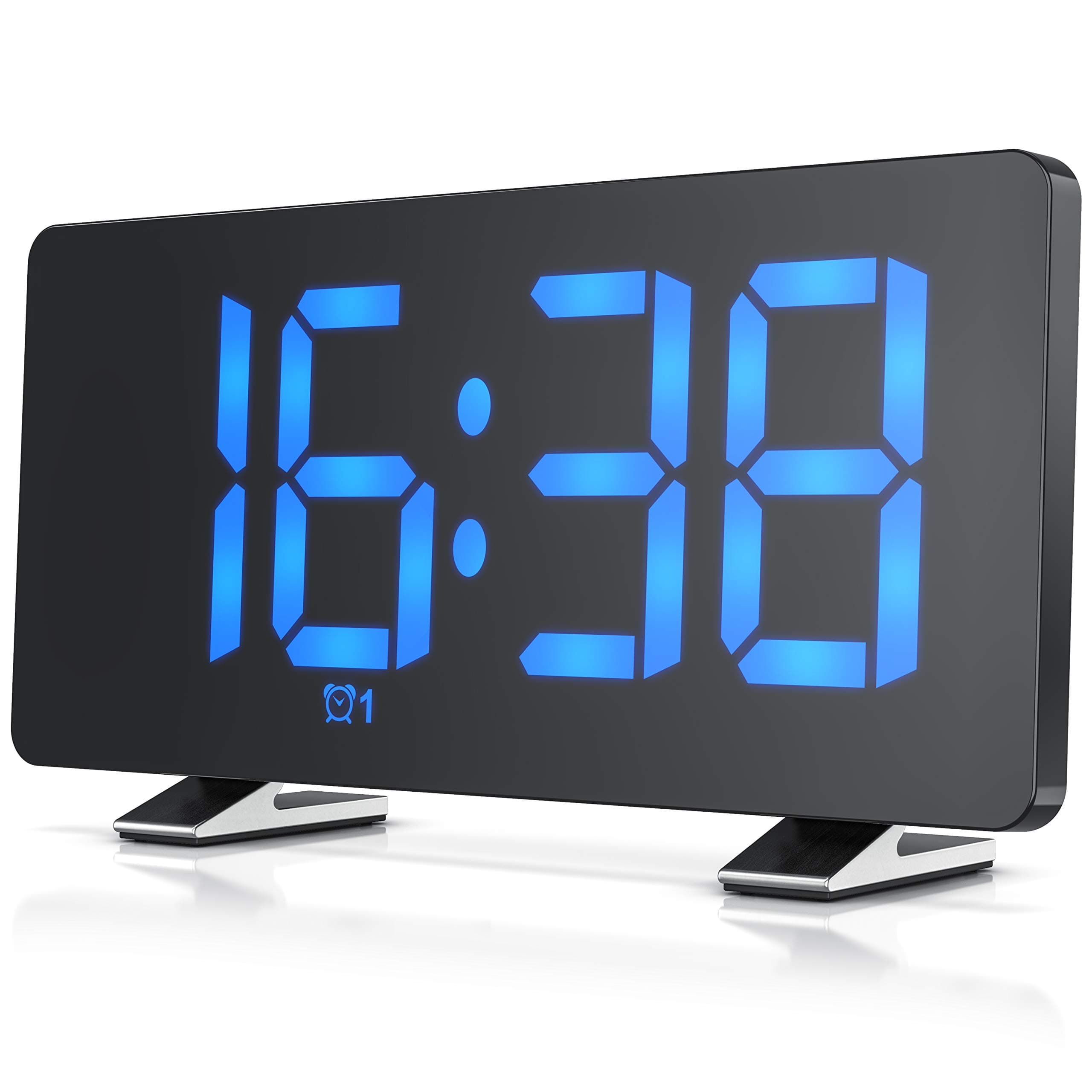 CSL - Radiowecker digital - FM Wecker - LED Display mit 3 Helligkeiten und Autodimmer - große Zahlen - Radio mit 15 Speicherplätzen - 15 Lautstärkestufen - Snooze 5-60 min - USB-Netzteilkabel inkl. Angebot bei HelloDeals