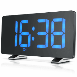 CSL - Radiowecker digital - FM Wecker - LED Display mit 3 Helligkeiten und Autodimmer - große Zahlen - Radio mit 15 Speicherplätzen - 15 Lautstärkestufen - Snooze 5-60 min - USB-Netzteilkabel inkl. Angebot bei HelloDeals