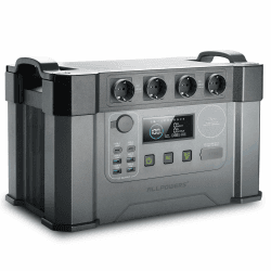 ALLPOWERS Tragbarer Powerstation 2400W (4000W Surge) Wechselstromsteckdosen 1451Wh Akku MPPT Solar Generator Mobiler Stromspeicher für Wohnmobil Camping Heimwerken Notstromaggregat RV Haus Notfall | MPPT 1000W Solar Generator, 1,5 Stunden Schnellladung Mo Angebot bei HelloDeals
