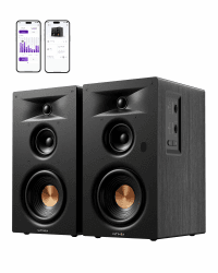 ULTIMEA BS-3 Aktive 3-Wege-Regallautsprecher, 70W RMS Aktivlautsprecher | 5,25" Tieftöner, App, Bluetooth 6.0, HDMI ARC, Subwoofer-Ausgang, für Heimkino, TV, PC & Plattenspieler, Studio Monitor Angebot bei HelloDeals