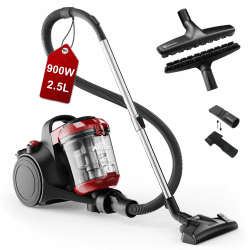 Akitas C10P 900W Beutelloser Staubsauger ohne Beutel – Mit Deutscher Wessel Werk D320 Hartbodenbürste aus Naturhaar, 32 cm, ideal für Parkett, Laminat & Fliesen C10 Parkett Angebot bei HelloDeals
