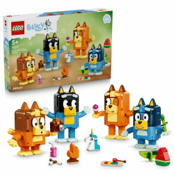 LEGO Blueys Familie Steinen - Lernspielzeug inkl. 4 Figuren mit verschiedenen Gesichtsausdrücken & Zubehör - Montessori Set - Geburtstagsgeschenk für Mädchen & Jungen ab 5 Jahren - 11217 Angebot bei HelloDeals