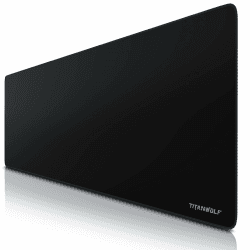 TITANWOLF - Übergröße Mauspad Gaming Titanwolf 1200x400mm - XXXL Mousepad groß Motiv - Tischunterlage Large Size - verbessert Präzision und Geschwindigkeit - XXL z.B. für Logitech Maus und Tastatur Schwarz Schriftzug Angebot bei HelloDeals