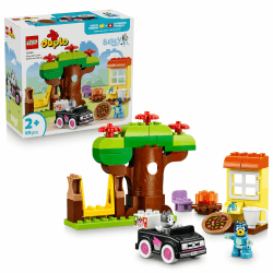 LEGO DUPLO Bluey Pizza-Schwestern mit Muffin und Bluey - Motorikspielzeug für Kleinkinder - Montessori Set mit Auto, 2 Figuren, Baum & Schaukel - Geschenk für Mädchen & Jungen ab 2 Jahren - 10469 Angebot bei HelloDeals