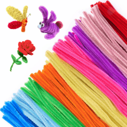 200 Stück Pfeifenputzer zum Basteln, Pfeifenreiniger Blumen Set,10 Farben | Pfeifenreiniger Bastelset, 30cm Lang Pfeifenreiniger Chenilledraht,Bunt Bastelset Pipe Cleaner für DIY Projekte Bastelzubehör Regenbogen-Farben 200 Angebot bei HelloDeals