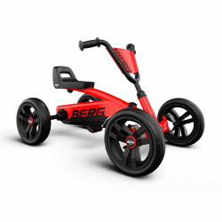 BERG Buzzy Kinder Gokart Rot | ab 2 Jahren | Tretfahrzeug für Kleinkinder | Stabiles Kindergokart mit Flüsterreifen | Verstellbarer Sitz Red Angebot bei HelloDeals