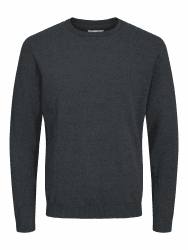 JACK & JONES Herren Jjebasic Knit crew hals Noos Pullover, Dark Grey Melange, M EU Angebot bei HelloDeals