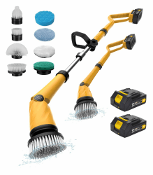 Qimedo Elektrische Reinigungsbürste 1500 U/min, IPX7, 8 Köpfe, Kabellos 49.6 inch Angebot bei HelloDeals
