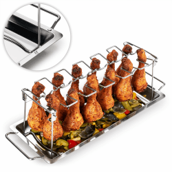 Blumtal Hähnchenschenkel Halter - Robuster Hähnchen Grill Ständer, Für 12 Schenkel, Spülmaschinengeeignet Angebot bei HelloDeals
