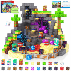 Magnetische Bausteine - Baue Mine Magnet Welt Magnetbausteine für Kinder Multicolor-1 Angebot bei HelloDeals