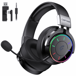 Gvyugke 2.4GHz Gaming Headset Wireless für PC, Ps5, Ps4, Switch, Mac Schwarz Angebot bei HelloDeals