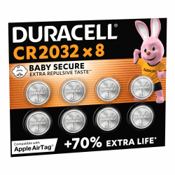 DURACELL 2032 Lithium Knopfzelle (8 Stück) 3V, CR2032 2032 Lithium-Knopfzellen 8 Stück Angebot bei HelloDeals
