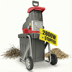 ONBEST Gartenhäcksler 2800 W 44 mm mit 60 L Auffangbox Angebot bei HelloDeals