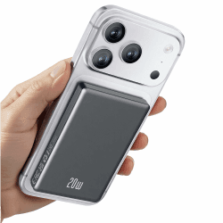 iPhone Powerbank für Magsafe, Dünn & Leicht 10000mAh Magnetische Power Bank Schwarz Angebot bei HelloDeals