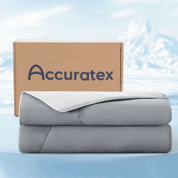 ACCURATEX Kühldecke 140×200 cm, Sommerdecke für Heiße Schläfer, Grau Grau 140×200 cm Angebot bei HelloDeals