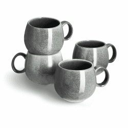 SPRINGLANE Tasse 4er-Set - Geschirr Misty Cliff, Grau, Steingut Tafelservice Angebot bei HelloDeals