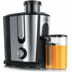 Arendo - Entsafter für Obst und Gemüse in Edelstahl - Zentrifugaler Entsafter Juicer - elektrisch - 2 Geschwindigkeitsstufen - Überhitzungsschutz - Edelstahlgehäuse - BPA-frei Angebot bei HelloDeals