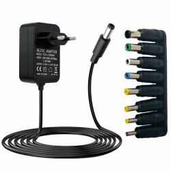 12V 2A Netzteil Adapter, Stecker 5,5X 2,1mm, 12V Netzteil mit 1.2m Kable, AC Adapter 100-240V 50-60Hz, Ausgang DC 36W, Geeignet DC für LED Streifen, CCTV, Kamera und Router, Schwarz Schwarz 12V2A Angebot bei HelloDeals