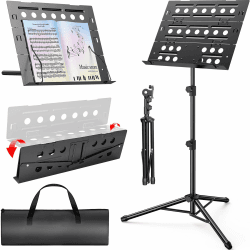 New Bee Notenständer, 2 in 1 Notenständer Klappbar Stabil Angebot bei HelloDeals