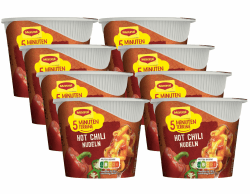 MAGGI 5 Minuten Terrine Hot Chili Nudeln, 8er Pack (8 x 59g) Angebot bei HelloDeals