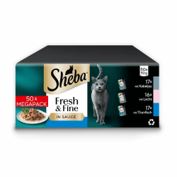 Sheba CATCARE Pouch Wet Fresh & FINE (Fish) Chunks IN Gravy Adult 50G Multipack Standard Angebot bei HelloDeals