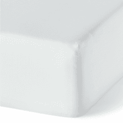 Amazon Basics Spannbettlaken aus 100% Bio Baumwolle, 180 x 200 cm, Weiß Weiß 180 x 200 cm Angebot bei HelloDeals