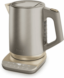 Ninja Perfect Temperature Wasserkocher, 1,7 L, Edelstahl, Schnellkochfunktion, 6 Temperaturstufen, Stonegold Angebot bei HelloDeals