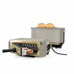 Ninja Foodi 3-in-1 Toaster, Elektrogrill mit Deckel, ST202EUSTGD Stonegold Angebot bei HelloDeals