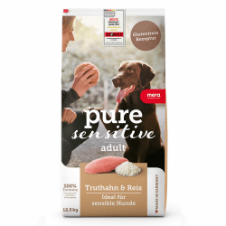 MERA Pure Sensitive Truthahn & Reis 12,5kg Hundefutter trocken 12.5 kg (1er Pack) Angebot bei HelloDeals