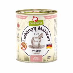 GranataPet Liebling's Mahlzeit PUR Pferd, Monoprotein, 6 x 800g Pferd (Monoprotein) 800 g (6er Pack) Angebot bei HelloDeals
