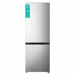 Gorenje RK14DPS4 Kühl-Gefrierkombination/Freistehend/ 175L Gesamtvolumen/ 39dB/ Energieeffizienzklasse D/CrispZone/LED Licht/Inverter-Kompressor/Türanschlag wechselbar/ (BxHxT): 49,5×143×56,2 cm D 175 L Silber Angebot bei HelloDeals