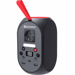ELECAENTA Tragbare Powerstation 99Wh LiFePO4-Akku 120W Solar Generatoren mit PD 30W/AC/DC Ausgabe Back-up-Akku für Reise Outdoor Camping und Notfälle SG120 Angebot bei HelloDeals
