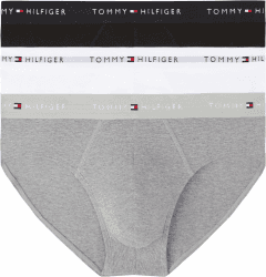 Tommy Hilfiger Herren 3er Pack Unterhosen Briefs Unterwäsche L Red (Mid Hthr/ Blck/ Th Wht) Legacy Angebot bei HelloDeals
