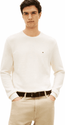 Tommy Hilfiger T-Shirt Structure Crew L Yellow (Ivory Petal) Angebot bei HelloDeals