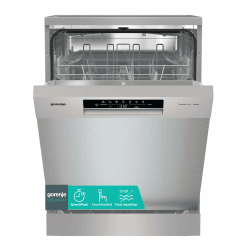 Gorenje GS642E90X Freistehender Geschirrspüler, 60 cm, 13 Maßgedecke, Total AquaStop, vollständiger Überlaufschutz, Hygiene Programm, SpeedWash Funktion, Selbstreinigung, UltraClean Besteckkorb freistehend, E Inox Angebot bei HelloDeals