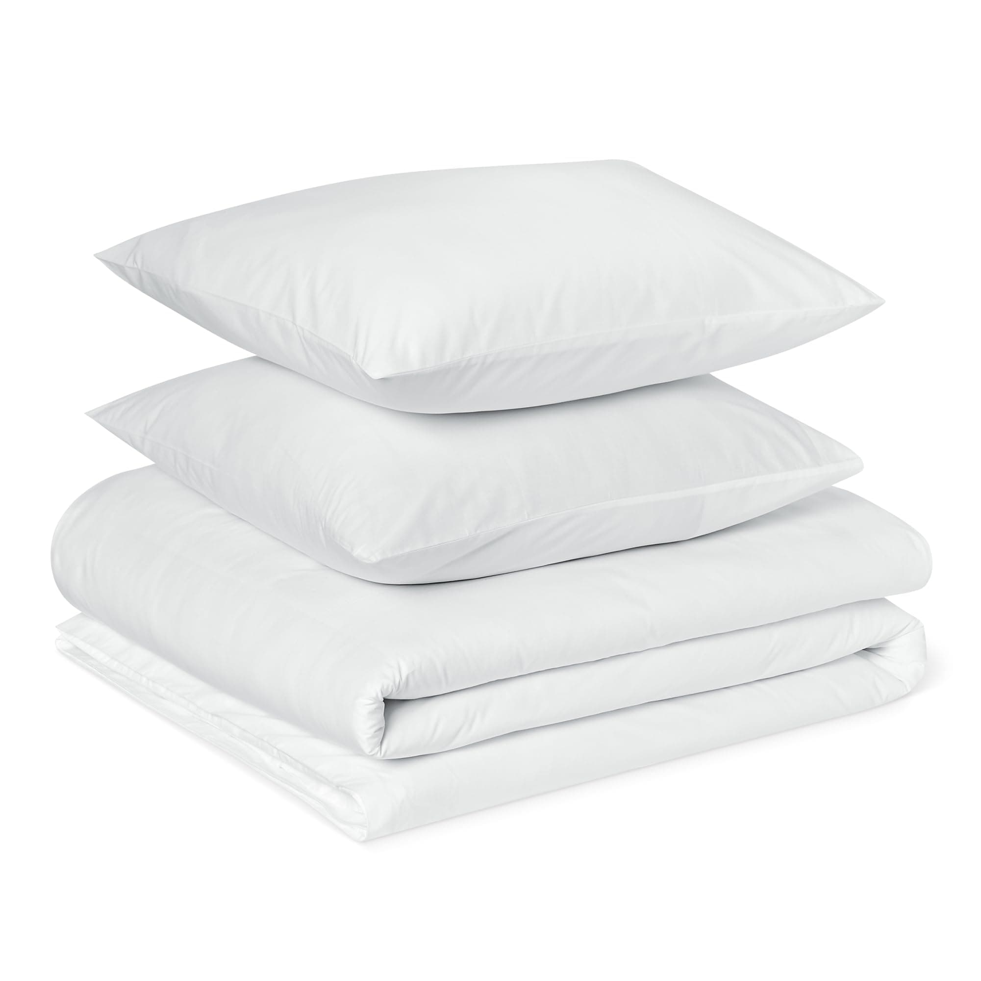 Amazon Basics Bettwäsche 200x200 100% Bio Baumwolle 2teilig, Extra Weich, Bettbezug 200x200 cm & 1 Kissenbezug 65x65 cm, Weiß 200 x 200 cm Weiß Angebot bei HelloDeals