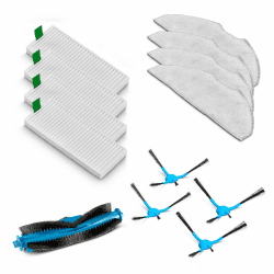 MEDION Zubehör Ersatz für Saugroboter X10 SW MD11782 (1x Mittelbürste, 4X Seitenbürste, 4X Mop, 4X Filter H13) Angebot bei HelloDeals