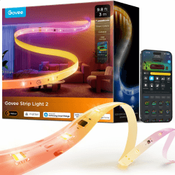 Govee LED Strip Light 2, RGBWWIC Smart 3m LED Streifen mit LuminBlend+ Angebot bei HelloDeals