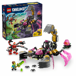 LEGO DREAMZzz 2in1 Albtraum-Skorpionbagger - Spielzeug in Wespenfigur verwandelbar - inkl. 3 Minifiguren und Einer sammelbaren orangefarbenen Schatz-Kreatur - Geschenk für Jungen ab 7 Jahren - 71513 Angebot bei HelloDeals